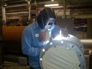 Welding of tubes machined at Tubauto srl.